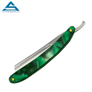 Maquinilla de afeitar plegable profesional de acero inoxidable maquinilla de afeitar de barbero recto con cuchilla - Product Image 3