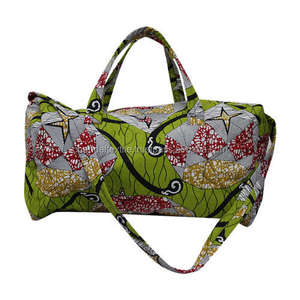 Wax africain Khanga duffle weekender Travel ankara bag African print Duffle bags wax canvas floral duffle bags Backpack - Product Image 1