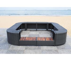 Meubles de jardin modernes, tubes en acier, revêtement électrique, meubles en rotin plat PE, loisirs d'extérieur, extérieur - Product Image 1