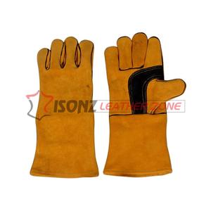 Gants de sécurité industriels en cuir véritable pour le soudage de gants de travail antidérapants anti-coupures et anti-chocs - Product Image 1