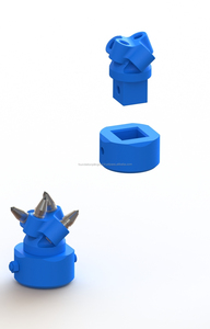 Blue Square Foundation Piling Tool Set with Holes for Earth <b>Augers</b> - Product Image 4