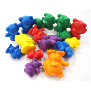 96 Piezas de Ositos de Peluche de Plástico, Juguetes Educativos Preescolares, Contadores de Ositos Arcoíris, Material Didáctico, Ositos de Colores para Contar - Product Image 6