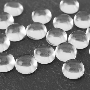 Cabujón redondo liso de topacio blanco Natural de 2mm, parte posterior plana suelta, al por mayor precio de fábrica, piedras para fabricación de joyas, comprar ahora, tienda DIY - Product Image 1