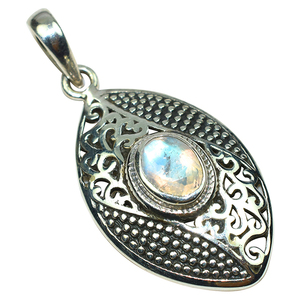 Winsome-Colgante de Plata de Ley 925 con forma ovalada de arcoíris, joyería de plata de ley 925, gran oferta - Product Image 1