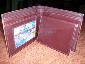 Brown Color Y Alphabet Unisex PU <b>Trifold</b> <b>Wallets</b> with Hook & Loop Closure Durable Faux Leather Lining - Product Image 3