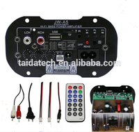 Amplificateur de puissance pour caisson de basses de voiture Taidacent 220V 12V 24V Amplificateur audio de voiture Carte d'amplification audio pour haut-parleur de 6 pouces 8 pouces 10 pouces