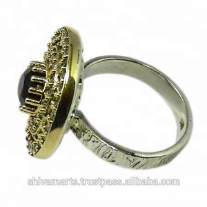 แหวนเพชรสวิสหลายเม็ด925ธรรมชาติที่สวยงามและผู้ส่งออกแหวนเพชรสวิสสีเงินแท้ - Product Image 2