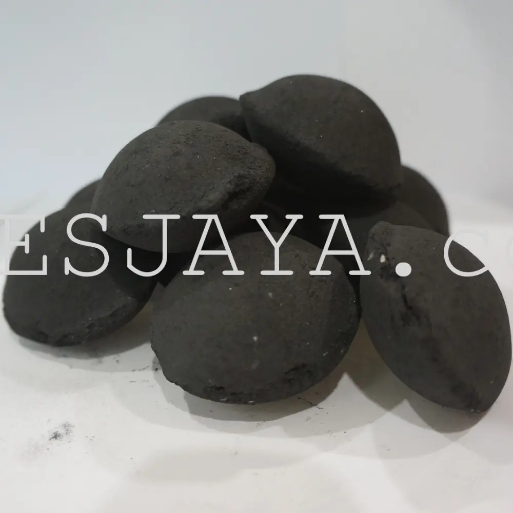 Almohada barbacoa de coco briqueta carbón