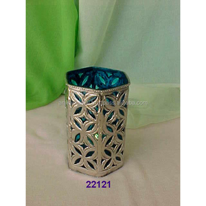 Perforated Design Votive <b>Candle</b> Holder Metal <b>Tealight</b> <b>Candle</b> Lantern for Home Decoration - Product Image 2