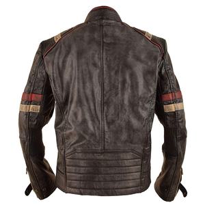 Nueva Colección de Chaquetas de Motociclista de Cuero Vacuno Genuino para Hombre, Estilo Café Racer, Resistentes al Viento, Talla Grande, Cuello Alto, Precio Económico - Product Image 2