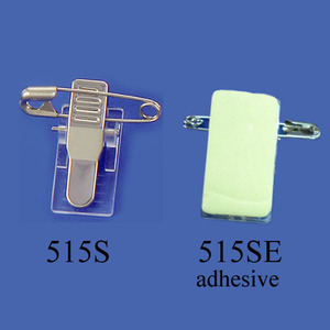 Porte-badge adhésif blanc de haute qualité, clip en plastique pour badge de bureau - Product Image 2