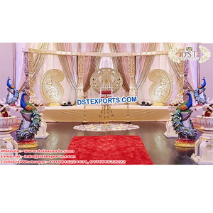 Escenario Glamoroso para Bodas Indias, Decoración Fabulosa para Eventos de Boda, Fabricante de Escenarios para Bodas Asiáticas, Australia, Reino Unido - Product Image 1