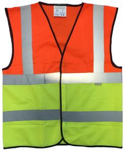 Chaleco de alta visibilidad de malla personalizado de dos tonos contrastantes - Product Image 4