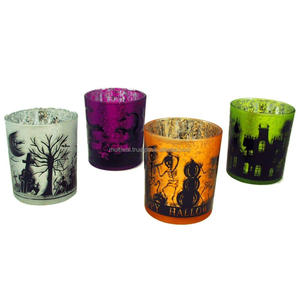 Lampes citrouille en verre mercure pour la décoration de la maison, du salon, des mariages et des fêtes - Product Image 4