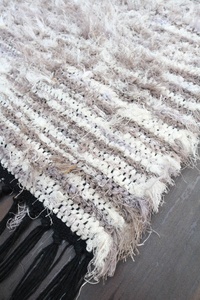 Tapis et ensembles élégants à motif hirsute en fourrure de lin Conception de tissage plat turc pour tapis décoratif pour la maison - Product Image 3