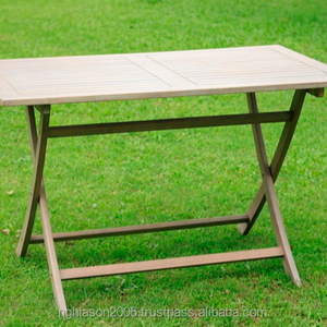 Mesa de granja plegable de madera de pino maciza Vintage de estilo francés tradicional de alta calidad, muebles de exterior para Parque, comedor, cocina - Product Image 1