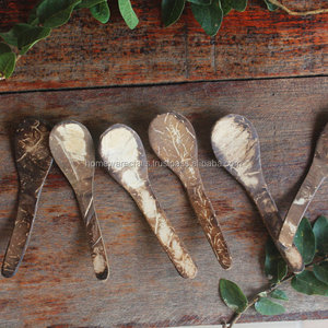 Cuillère et ustensiles de cuisine en noix de coco naturelle faits à la main - Écologiques certifiés CE - Product Image 1