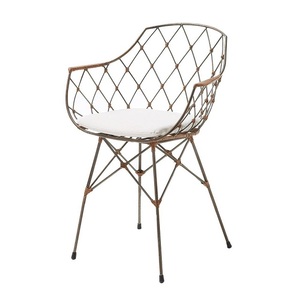 เก้าอี้หนังและไม้อุตสาหกรรมโบราณ - Product Image 2