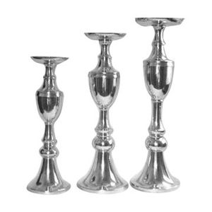 Centre de table rectangulaire en métal doré pour décoration de mariage - Product Image 5