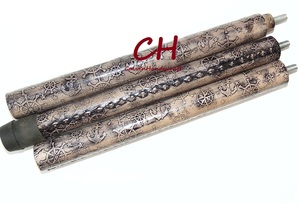 Bastón antiguo hecho a mano de latón náutico con mango, cuero marrón, Material de madera en relieve, Día del Padre, 2017 - Product Image 2