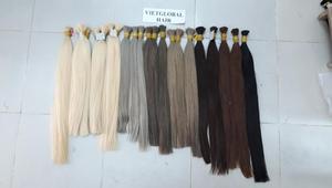 Venta al por mayor de fábrica, cabello humano Rubio, pelo liso solo en Vietnam - Product Image 2