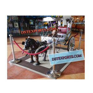 Carro de caballos para sala de espectáculos, Buggy para montar en el museo, decoración de boda, entrada, plateado - Product Image 1