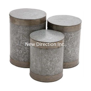 Juego de 2 macetas de flores de diseño hecho a mano de Metal de hierro con asas, macetas para decoración del hogar y Hotel, artículo hecho a mano - Product Image 6