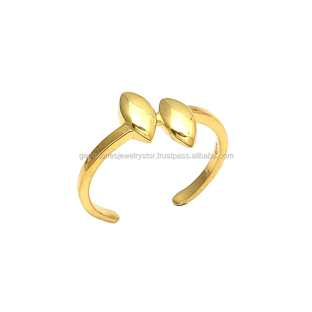 Gold Rings Gemstone Gold Plated Handmade Fashionable Gemstone Rings