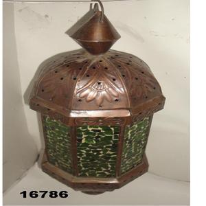 Linterna marroquí de latón antiguo, linterna colgante de calidad sostenible para decoración del hogar, linterna de candelita de boda - Product Image 1