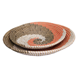 ที่ขายดีที่สุดพลาสติกสตริงทอผ้าหญ้าทะเลจาน/หัตถกรรมให้บริการถาด - Product Image 1