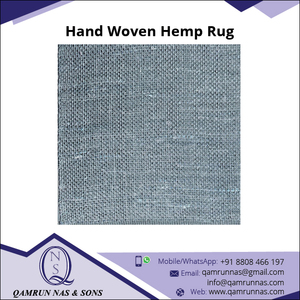 Élégant tapis de porte en jute de chanvre indien antidérapant pour la maison et le bureau avec un design élégant pour la salle à manger - Product Image 2