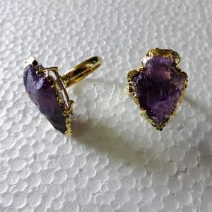 Großhandel Amethyst Pfeilspitzen Ringe Großhandel Amethyst Ringe