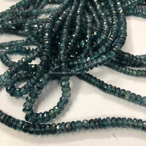 ลูกปัดอัญมณีไคยาไนต์สีครามธรรมชาติทรงรอนเดลล์ขนาด 3 มม. 4 มม. 5 มม. ขายส่งราคาผู้ค้าส่ง ซื้อออนไลน์จากผู้จัดจำหน่าย - Product Image 1