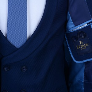 Traje de hombre de alta calidad nuevo diseño moda al por mayor hecho en Turquía traje 3 piezas traje barato Primera Clase - Product Image 3