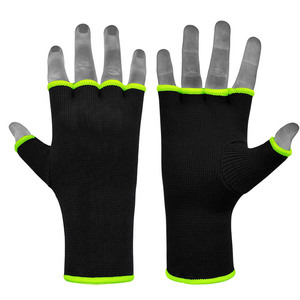 Custom Logo Boxing & MMA Training Gloves <b>Elasticated</b> Padded <b>Bandages</b> with Under Mitts Hand Wraps Inner Gloves for Use Training - Product Image 6