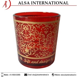 Bougie votive de luxe du fabricant indien Porte-verre Logo personnalisé et taille pour la décoration de la maison-Vente en gros - Product Image 4