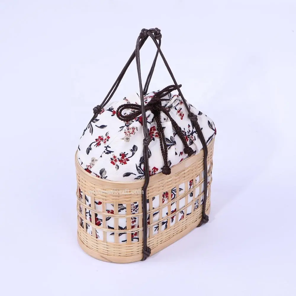 Прямоугольная бамбуковая сумочка