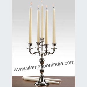 Newest Design Small Size Tabletop <b>Decorate</b> 5 Arm Candelabra Metal Aluminum for Wedding <b>Table</b> <b>Decorations</b> - Product Image 1