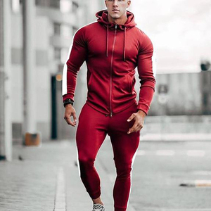 Chándal Deportivo Rojo Personalizado para Hombre, 100% Poliéster, Transpirable y Resistente al Viento, para Otoño - Product Image 2