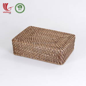 Panier de rangement en osier pliable écologique brun miel Style classique pour la cuisine à usage domestique en gros du Vietnam - Product Image 4