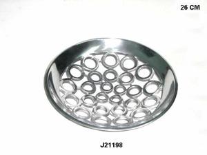 Vente chaude À La Main En Fonte D'aluminium Carré Assiette Bol À Fruits Miroir Finition Polonaise Conteneur De Fruits Décoratif En Métal Matériel - Product Image 2