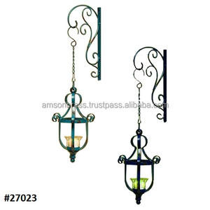 Home <b>Wall</b> Decorative Candle Holder Wrought Iron Decorative <b>Wall</b> <b>Sconce</b> Handmade Candle Holder - Product Image 2