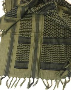 Bufanda de algodón de alta calidad Heavy Desert Shemagh Square Green Arabian Kuffiyeh Headwrap para hombres y mujeres - Product Image 3