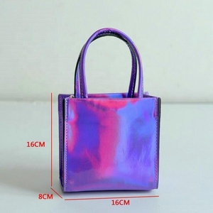 Borsetta con <span class=keywords><strong>Clutch</strong></span> Laser ologramma in <span class=keywords><strong>argento</strong></span> borsa a tracolla Casual con chiusura aperta e decorazione con lettera - Product Image 3