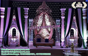 Musulmán Nikah etapa decoración última boda escenario para venta boda musulmana Walima etapa Decoración - Product Image 2