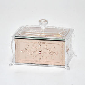 Boîte de présentation de bijoux en acrylique transparent de luxe or rose Top Jingle HP4641CL/AG 10 cm d'épaisseur - Product Image 1