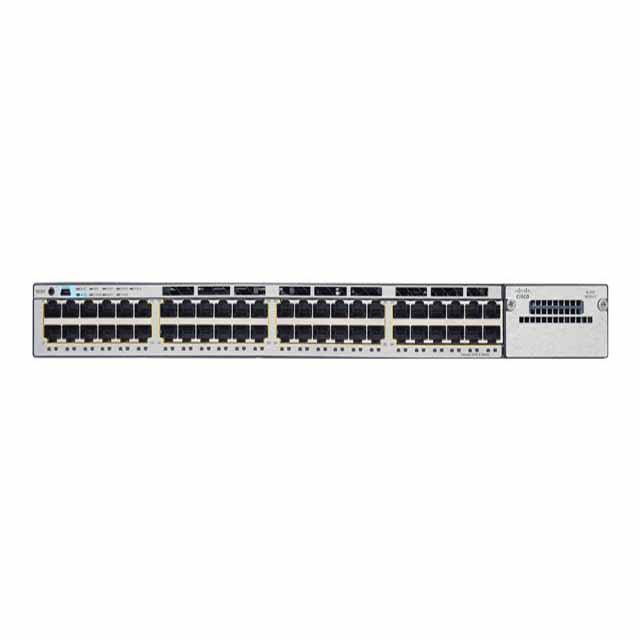 Used . 48 ports gigabit switch WS-C3750X-48P-S