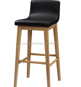 Wooden <b>Bar</b> Chair Upholstery <b>Bar</b> Chair - Product Image 1