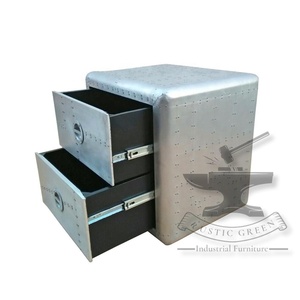 Table d'appoint aviateur avec tiroir de rangement - Product Image 5