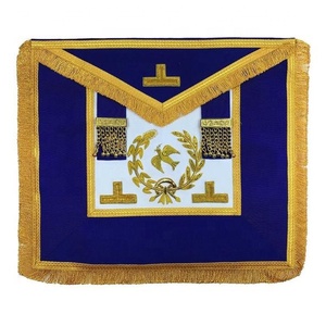 Craft Grand Officers Full Dress Apron | Custom Rank District Aprons | Senior Deacon Provincial Apron - Product Image 1